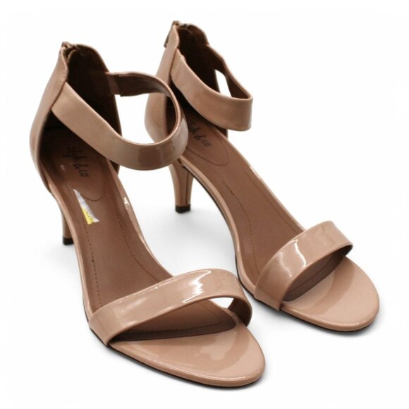 Paycee Womens Zipper Slip on Heels - Picture 1 of 8